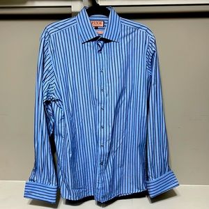 PINK Thomas Pink London Men’s Shirt Slim Fit 16-1/2 42cm cuff link style